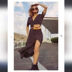 Urban Outfitters Polka dot Midi Dress XS